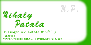 mihaly patala business card